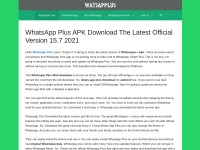 Desktop screenshot for watsapplus.com