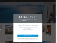 Desktop screenshot for lateluxury.com
