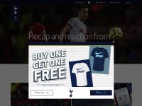 Desktop screenshot for tottenhamhotspur.com