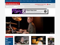 Desktop screenshot for drummerworld.com