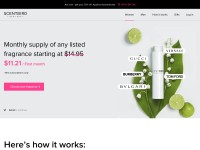 Desktop screenshot for scentbird.com