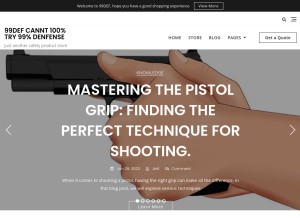 How 99def.com looks like on a tablet such as an iPad.