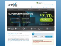 Desktop screenshot for arvixe.com
