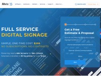 Desktop screenshot for mvixdigitalsignage.com