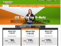 Desktop screenshot for klarmobil.de