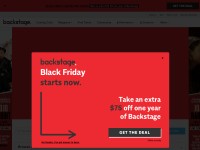 Desktop screenshot for backstage.com