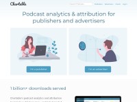 Desktop screenshot for chartable.com