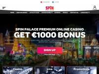 Screenshot of spinpalace.com