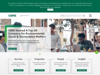 Desktop screenshot for cbre.com