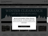 Desktop screenshot for goedekers.com