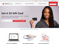 Desktop screenshot for redcrossblood.org