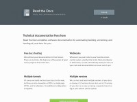 Desktop screenshot for readthedocs.org