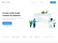 Desktop screenshot for visualcv.com