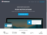Desktop screenshot for pushnews.eu