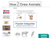 Desktop screenshot for how2drawanimals.com