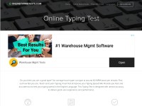 Desktop screenshot for onlinetypingtests.com