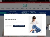 Desktop screenshot for gap.com