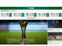 Desktop screenshot for tudn.mx