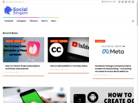 Desktop screenshot for socialsingam.com