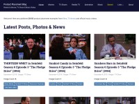 Desktop screenshot for productplacementblog.com
