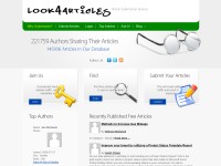 Desktop screenshot for look4articles.com
