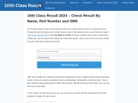 Desktop screenshot for 10thclassresult.net.pk