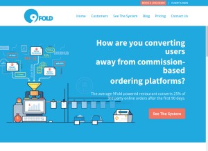 How 9fold.me looks like on a tablet such as an iPad.