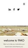 How 9mediaonline.com looks like on a mobile device such as an iPhone.