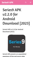 How 9seriesapk.com looks like on a mobile device such as an iPhone.