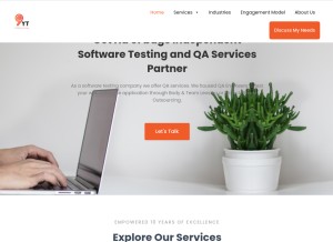 How 9yardstechnology.com looks like on a tablet such as an iPad.