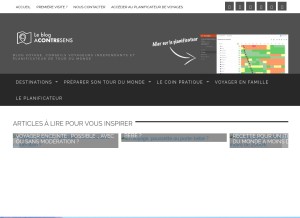 How a-contresens.net looks like on a tablet such as an iPad.