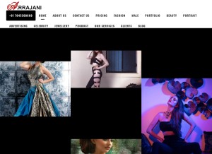 How a-rrajani.com looks like on a tablet such as an iPad.