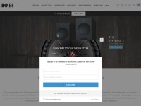 Desktop screenshot for kef.com