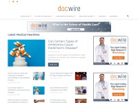 Desktop screenshot for docwirenews.com