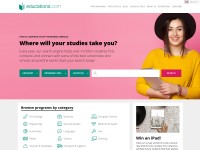 Desktop screenshot for educations.com