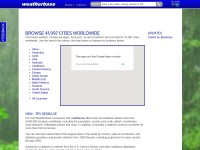 Desktop screenshot for weatherbase.com