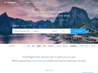 Desktop screenshot for skiplagged.com