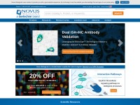 Desktop screenshot for novusbio.com
