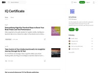 Desktop screenshot for iqcertificate.medium.com