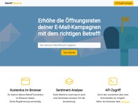 Desktop screenshot for betreffcheck.de