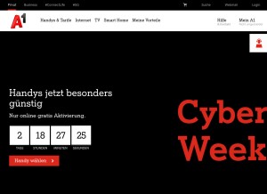 How a1.net looks like on a tablet such as an iPad.
