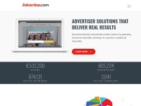 Desktop screenshot for advertise.com
