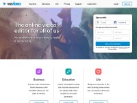 Desktop screenshot for wevideo.com