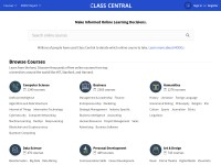 Desktop screenshot for classcentral.com