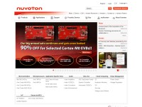 Desktop screenshot for nuvoton.com