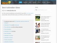 Desktop screenshot for icebreakerideas.com
