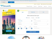 Desktop screenshot for cebupacificair.com