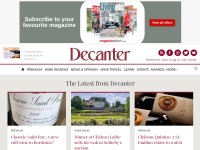 Desktop screenshot for decanter.com