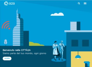 How a2a.eu looks like on a tablet such as an iPad.