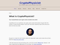 Desktop screenshot for cryptophysicist.com